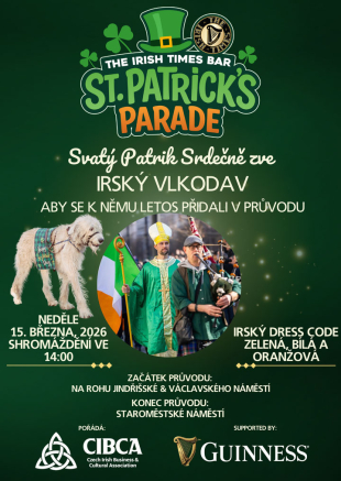 St. Patrick&rsquo;s Day Parade v Praze 15.3.2026